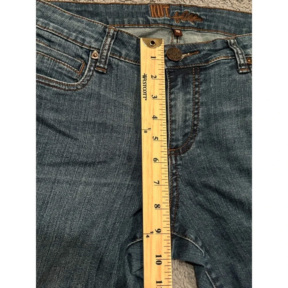 Kut From The Kloth Jeans Womens 10 Skinny Dark Wash Stretch Denim Ankle - Picture 4 of 6